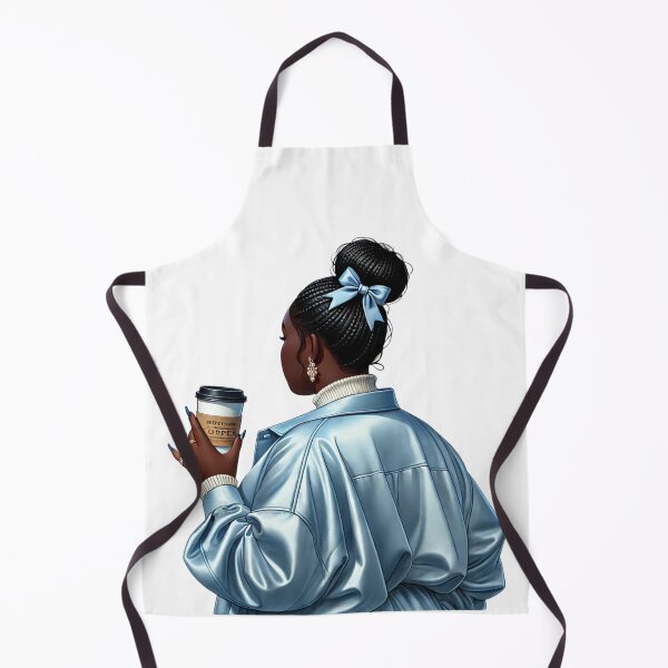Item preview, Confident Black Girl with Coffee Cup | Chic Lifestyle Art designed and sold by Lulunza.