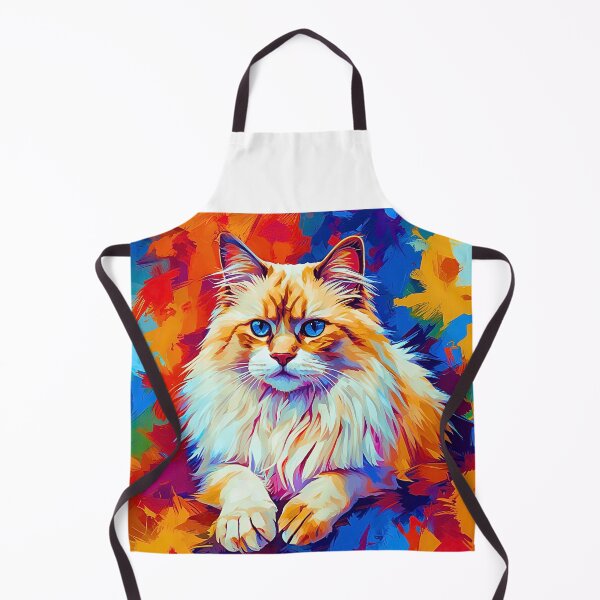 Item preview, Vibrant Modern Art Ragdoll Cat Design – Colorful Pop Style Cat Artwork designed and sold by Fredster1966.