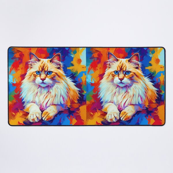 Item preview, Vibrant Modern Art Ragdoll Cat Design – Colorful Pop Style Cat Artwork designed and sold by Fredster1966.