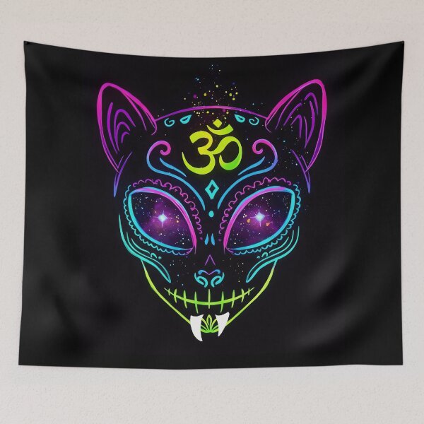 Item preview, Sugar Skull Kitty - Alien 3 designed and sold by brainyideasai.