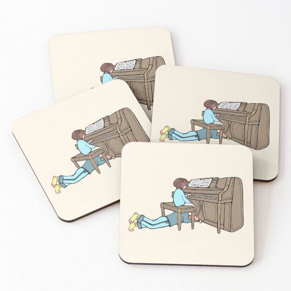 Item preview, Piano duet in pastel tones designed and sold by LayerCakeDigDes.