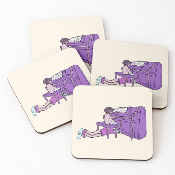 Item preview, Piano duet in purple tones designed and sold by LayerCakeDigDes.
