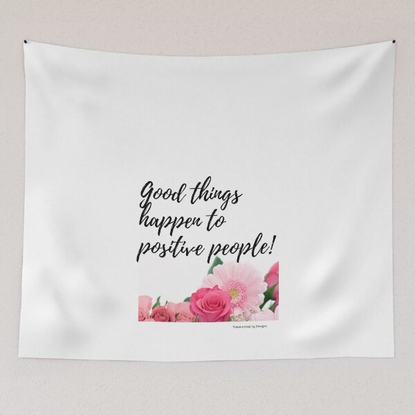 Item preview, Good things happen to positive people/pink designed and sold by PalomaHealing24.