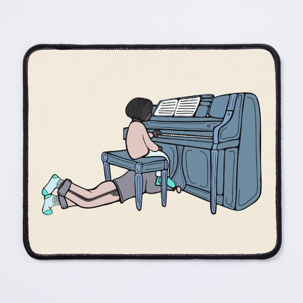 Item preview, Piano duet in blue tones designed and sold by LayerCakeDigDes.