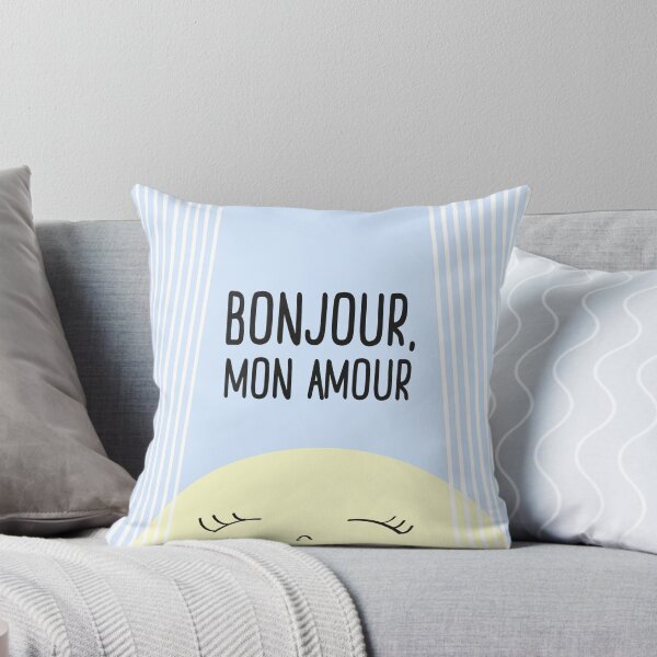 Item preview, Bonjour Mon Amour Blue #babyboy #nursery #childrensroom #baby #babyshower #illustration #gift #home #decor #sun #pastel #design designed and sold by Kirovair.