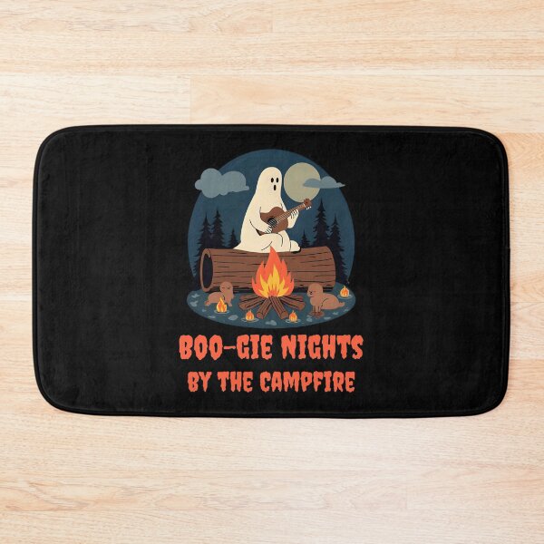 Item preview, Boo-gie Nights by the Campfire – Funny Ghost Guitar Halloween Camping designed and sold by Hintotees.