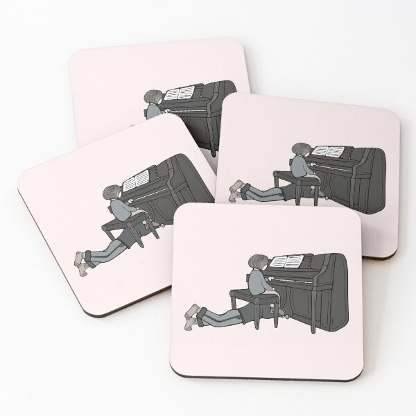 Item preview, Piano duet in grey tones designed and sold by LayerCakeDigDes.