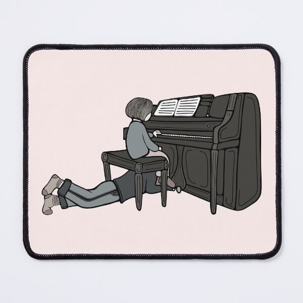 Item preview, Piano duet in grey tones designed and sold by LayerCakeDigDes.