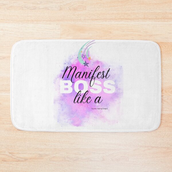 Item preview, Manifest like a Boss slogan on pink cloud designed and sold by PalomaHealing24.