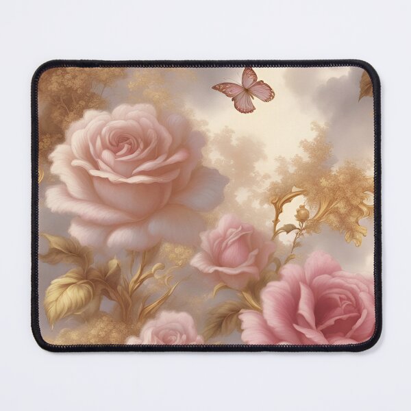 Item preview, Lovely Rose Gold and Butterfly Pattern designed and sold by RowanGraphics.