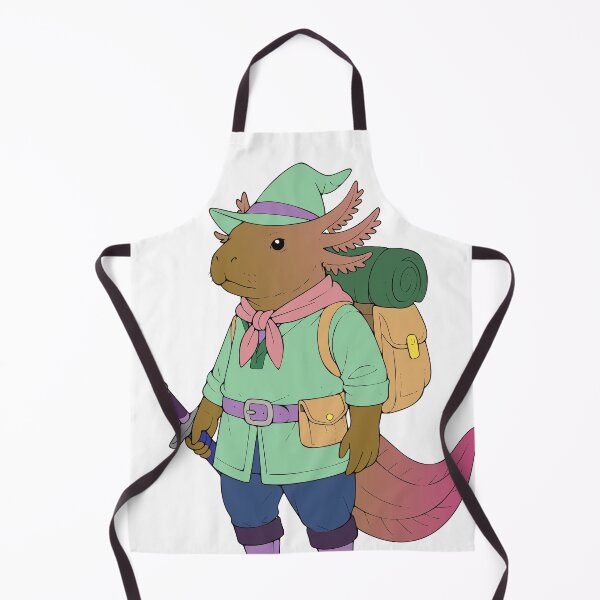 Item preview, Capybara Axolotl Adventurer – Fantasy Explorer Character Art designed and sold by ~ Roodpart ~ Owen White.