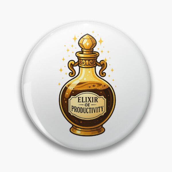 Item preview, Elixir of Productivity – Magical Work Brew designed and sold by ArcaneBeans.