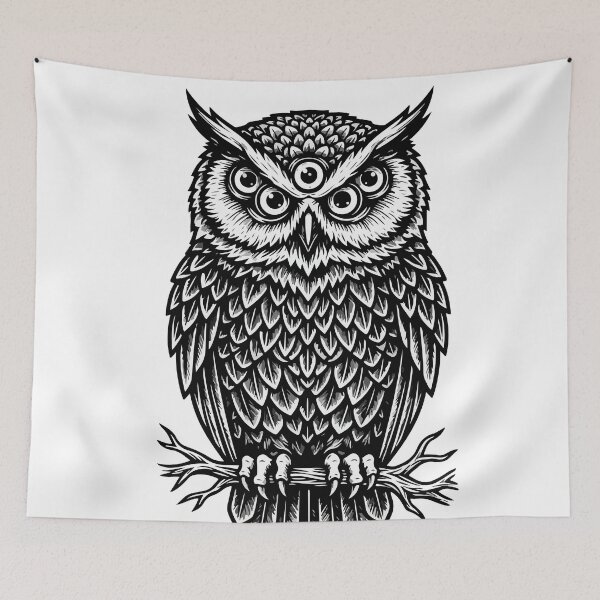 Item preview, Mystic Five-Eyed Owl designed and sold by Alchemy Void.