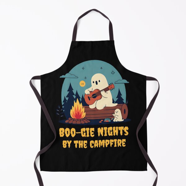 Item preview, Boo-gie Nights by the Campfire – Funny Ghost Guitar Halloween Camping designed and sold by Hintotees.
