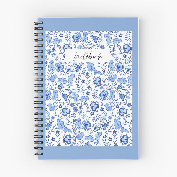 Item preview, Blue Floral Notebook designed and sold by CozCollections.