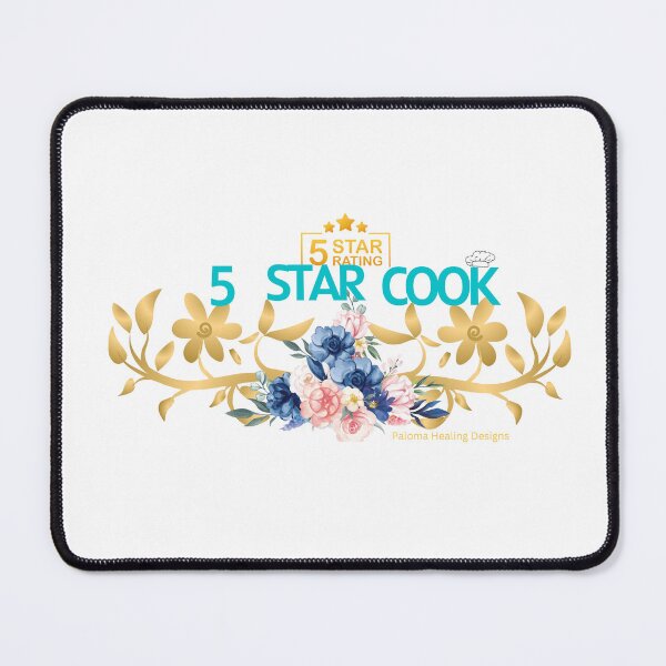 Item preview, 5 Star Cook slogan gold guilded wreath designed and sold by PalomaHealing24.