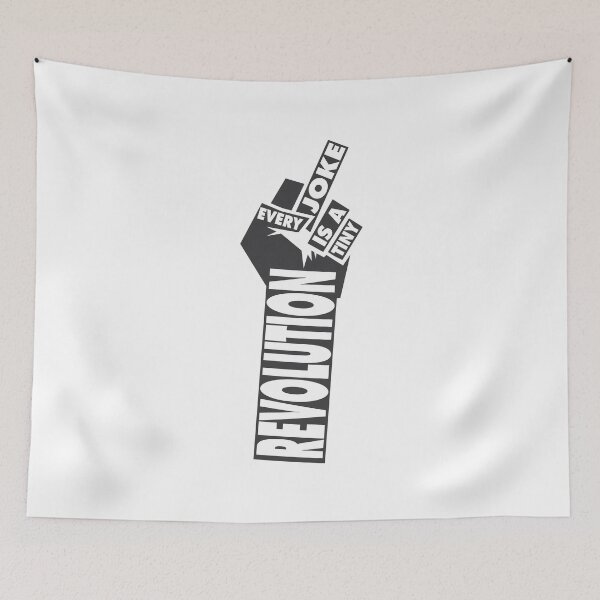 Item preview, Every Joke Is a Tiny Revolution Shirt - black version designed and sold by Winner Chicken Dinner Designs.