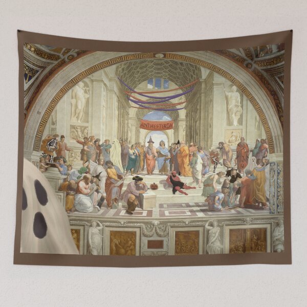 Item preview, School of Athens on Halloween  designed and sold by chelsea125.
