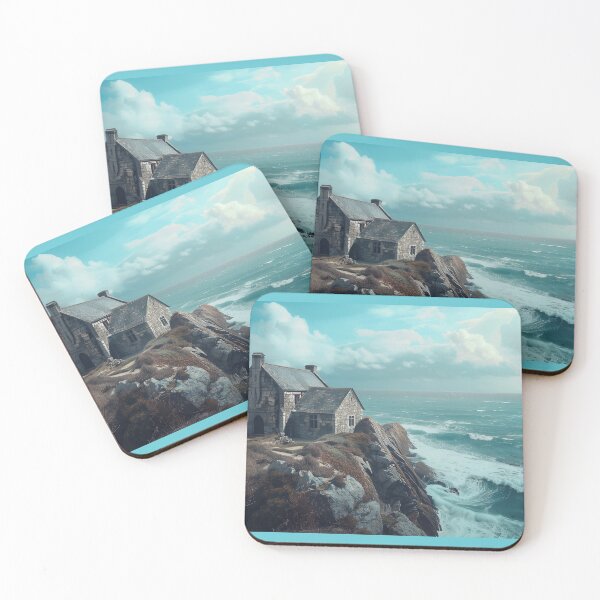 Item preview, Medieval Cottage on a Cliff designed and sold by Vicki Lau.