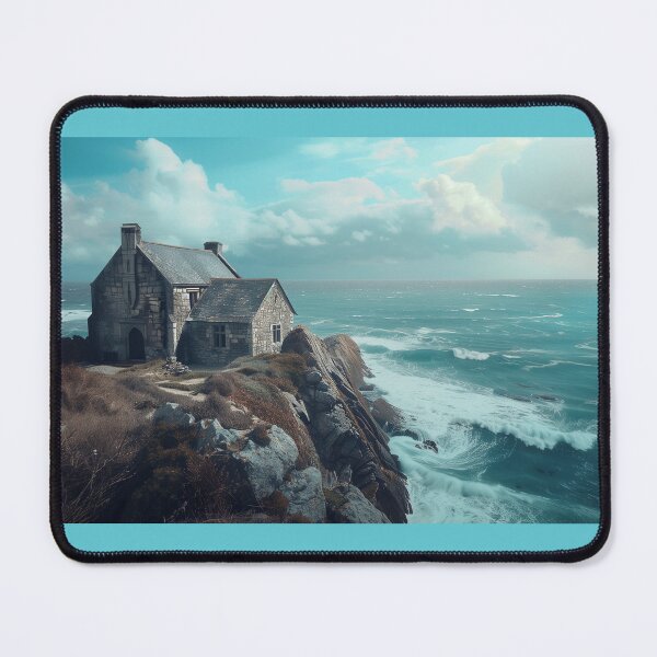 Item preview, Medieval Cottage on a Cliff designed and sold by Vicki Lau.