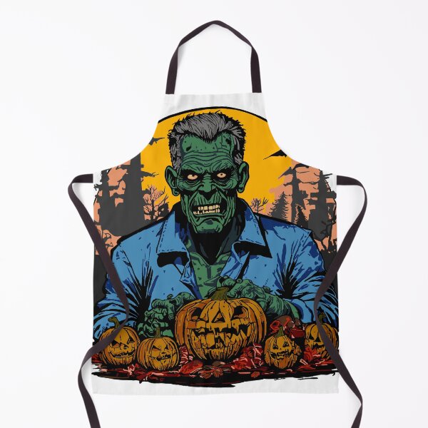 Item preview, Frankenstein Monster Carves Pumpkins designed and sold by Marcus William.