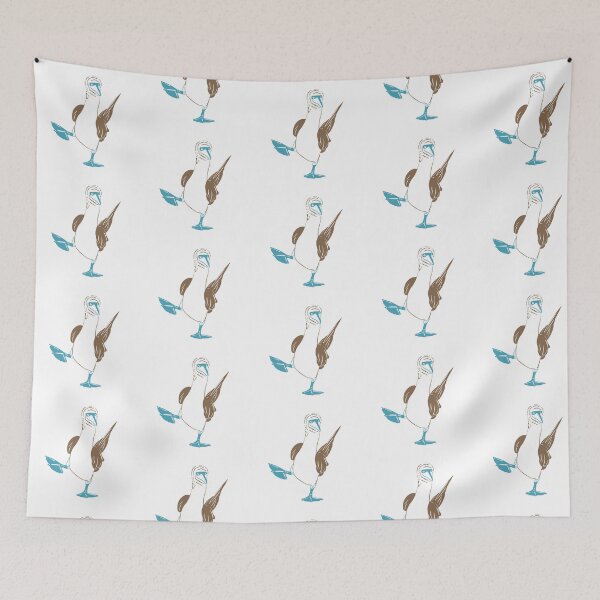 Item preview, Blue-footed Booby Illustration | Unique Seabird Art designed and sold by JollyCritters.