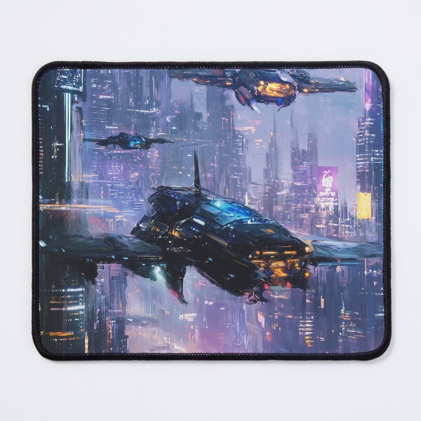 Item preview, Skies of the Cyberpunk City designed and sold by Spectrum_Prints.