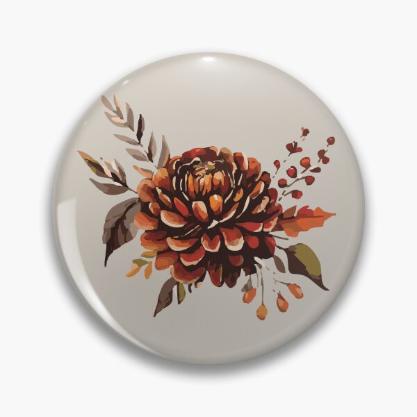 Item preview, Rustic Burgundy Autumn Floral – Cozy Harvest Flower Design designed and sold by Anne Brooke Art.