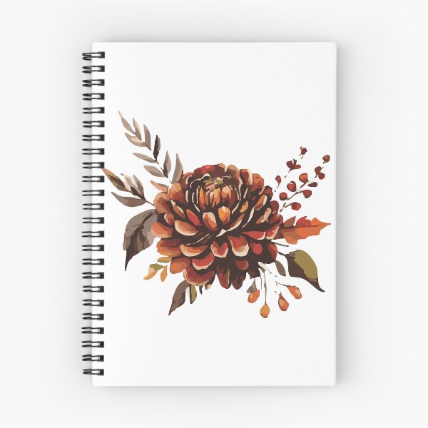 Item preview, Rustic Burgundy Autumn Floral – Cozy Harvest Flower Design designed and sold by Anne Brooke Art.