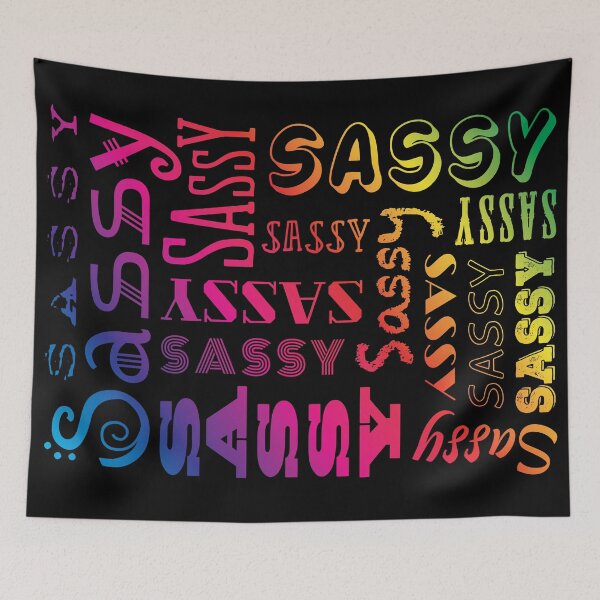 Item preview, For someone bold, smart & sassy! Rainbow text colors designed and sold by KrazyCute.