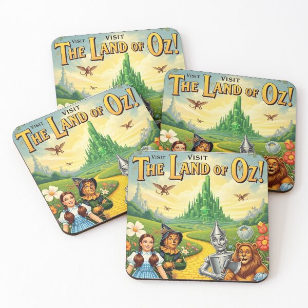 Item preview, Vintage Travel Poster Sticker Land of OZ designed and sold by BankrobberGus.