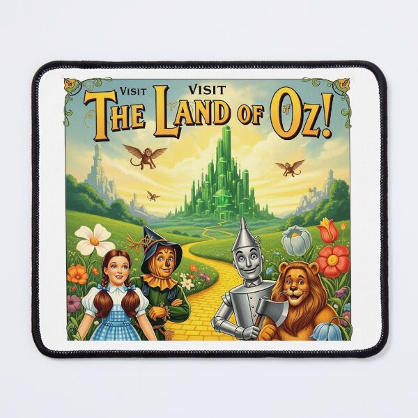 Item preview, Vintage Travel Poster Sticker Land of OZ designed and sold by BankrobberGus.