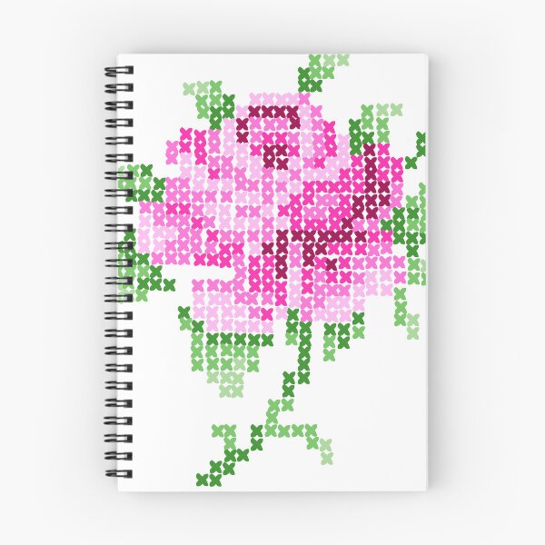 Item preview, Cross stitch rose designed and sold by Libby Heasman.