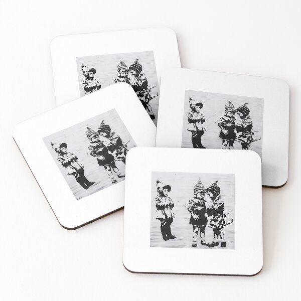 Item preview, Banksy Street Art Depicting Children In Winter designed and sold by ChristineLinko.
