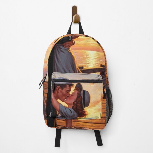 Item preview, Wartime Farewell Kiss: WWII Sailor and Sweetheart at Sunset | Vintage Nostalgia Art designed and sold by Art's Diner.