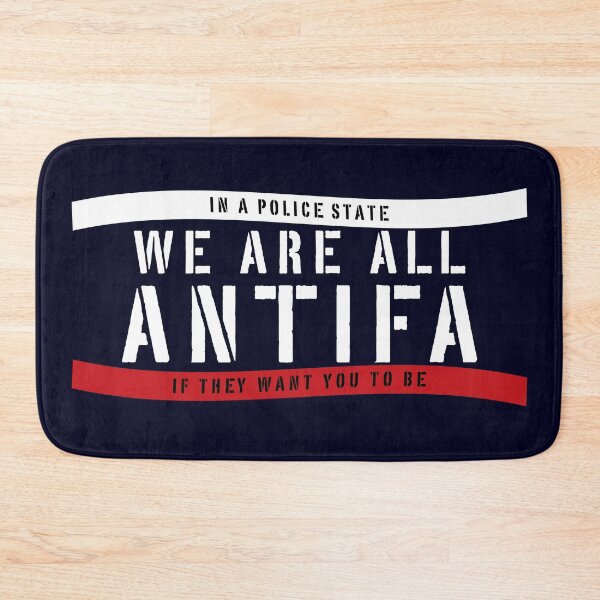 Item preview, WE ARE ALL ANTIFA (wht) designed and sold by Peregrinus Creative.