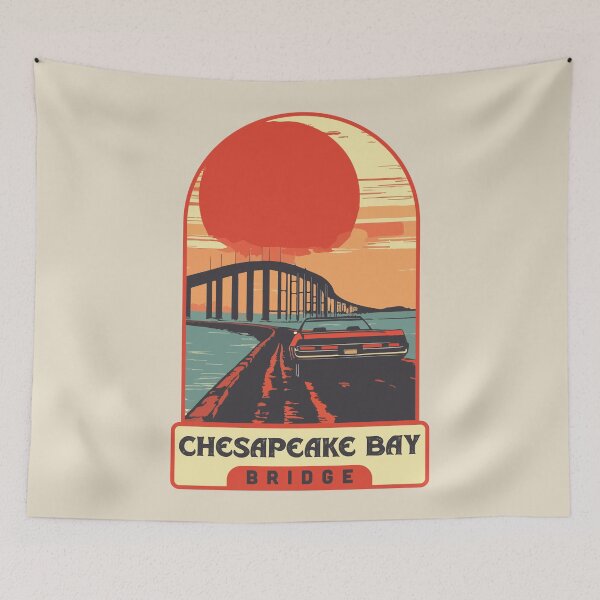 Item preview, Chesapeake Bay Bridge Retro designed and sold by arjazeta.