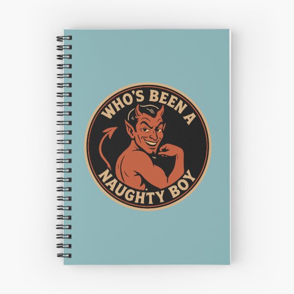 Item preview, Who’s Been a Naughty Boy – Retro Devil Pin-Up Design designed and sold by hangmeart.