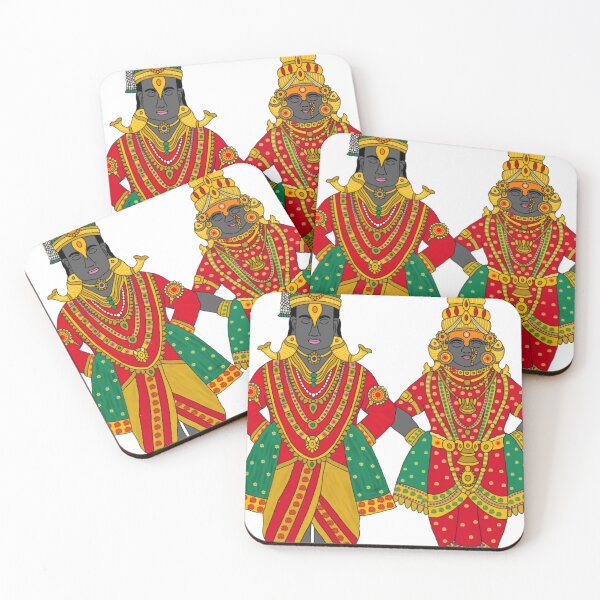 Item preview, Lord Vitthal and Rukmini Devi Artwork | Pandharpur Bhakti Digital Painting | Varkari Tradition designed and sold by Harshit_Digital_Arts.