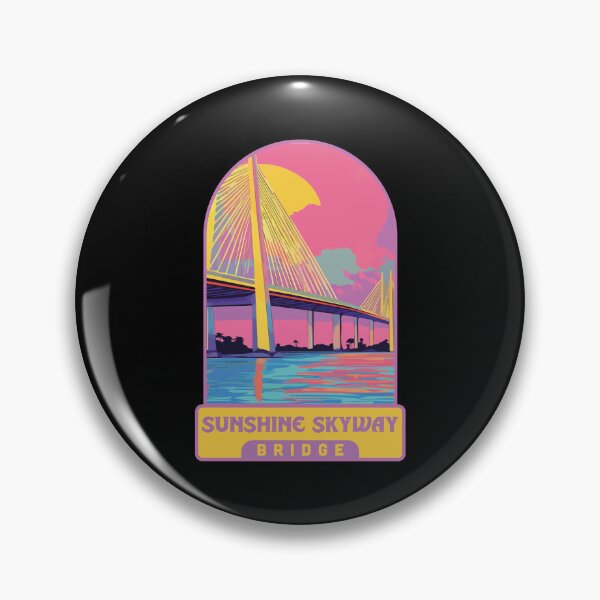 Artikelvorschau, Sonnenschein Skyway Bridge Retro entworfen und verkauft von arjazeta.