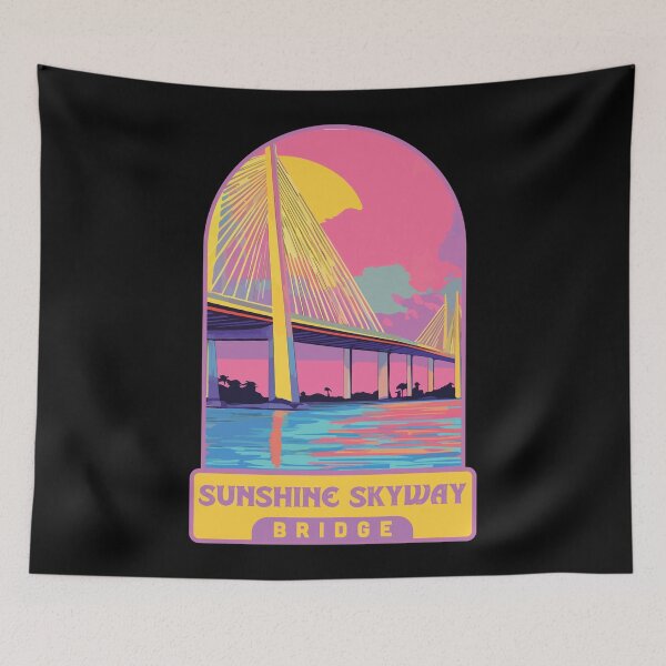 Item preview, Sunshine Skyway Bridge Retro designed and sold by arjazeta.