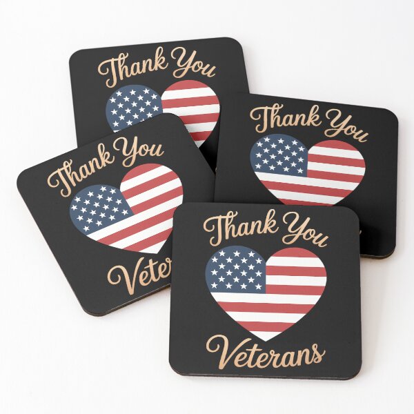 Item preview, Thank you veterans with american flag heart for veterans day designed and sold by ValerieRodrigue.