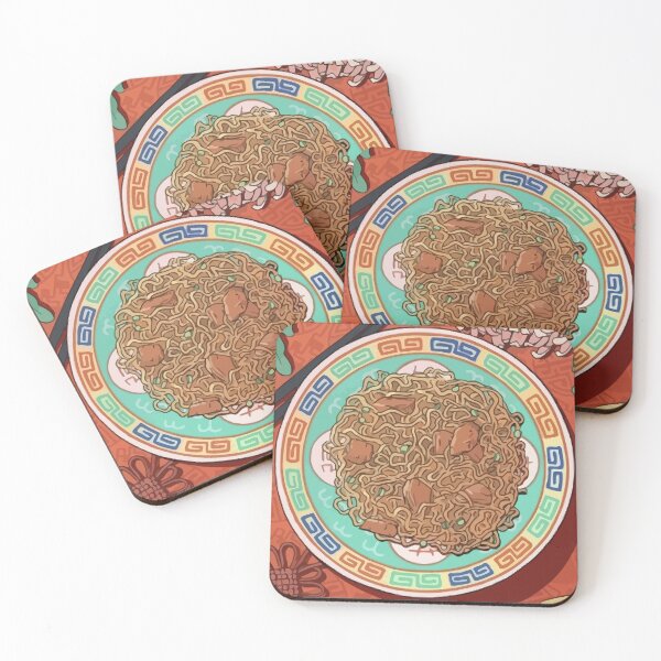 Item preview, Fried Noodles with Meat Chunks designed and sold by shndise.