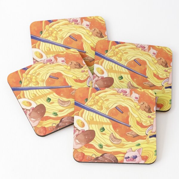 Item preview, Fantasy Ramen with Playful Pigs designed and sold by shndise.