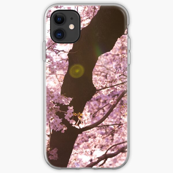 Sunset Sakura Cherry Blossoms in Japan iPhone Soft Case