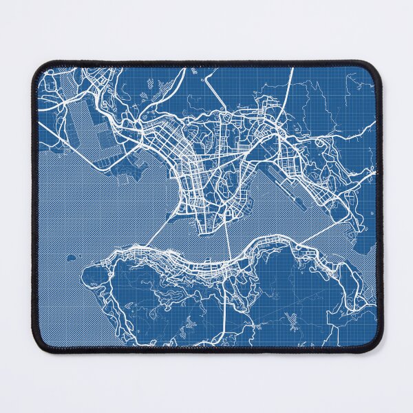 Item preview, Hong Kong City Map of China - Blueprint designed and sold by deMAP.