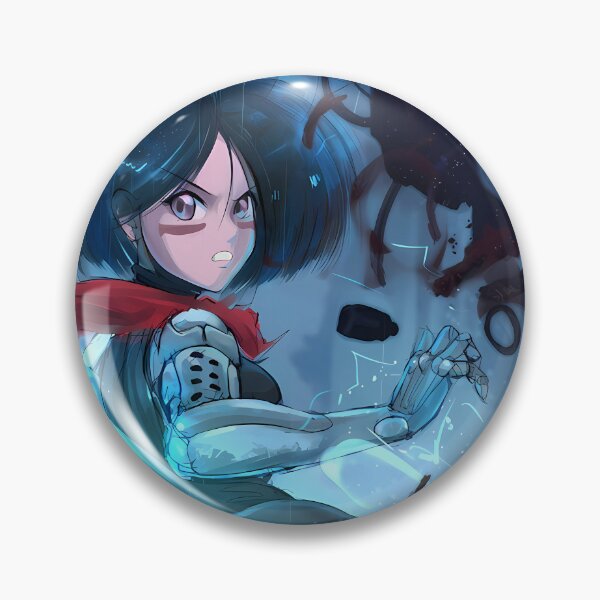 Item preview, Alita Battle Angel Red Scarf Cyberpunk Anime Girl designed and sold by earlobejerk.