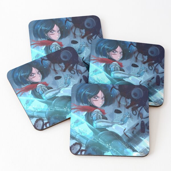 Item preview, Alita Battle Angel Red Scarf Cyberpunk Anime Girl designed and sold by earlobejerk.