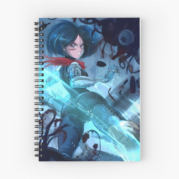 Item preview, Alita Battle Angel Red Scarf Cyberpunk Anime Girl designed and sold by earlobejerk.