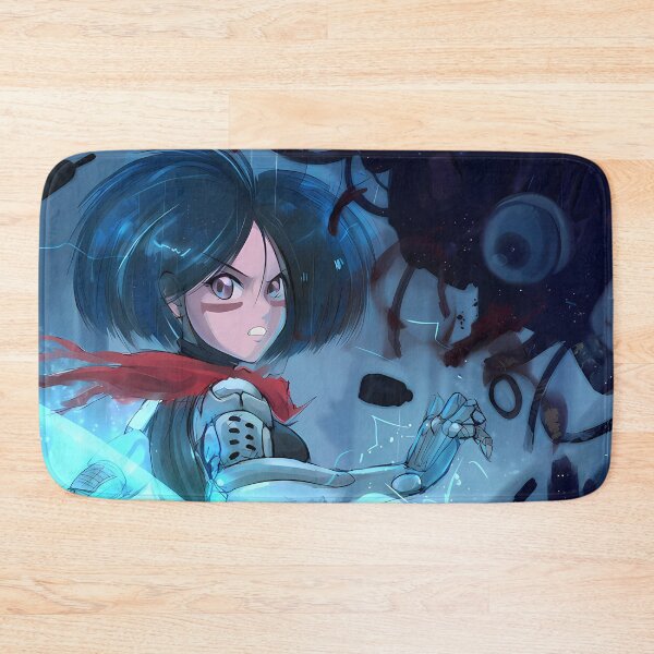 Item preview, Alita Battle Angel Red Scarf Cyberpunk Anime Girl designed and sold by earlobejerk.